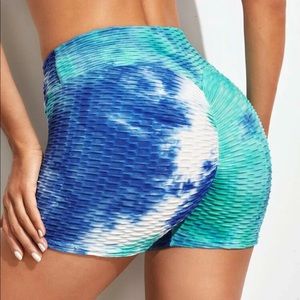Tie die sports shorts